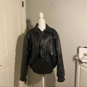 Burks Bay Men’s BMW Napa Leather Bomber Jacket